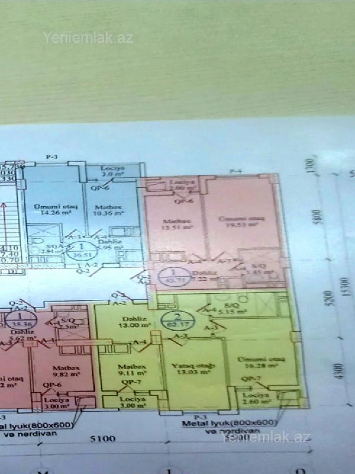 Satılır 2 otaqlı yeni tikili 63 m²