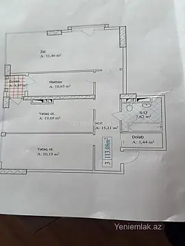 Satılır 3 otaqlı yeni tikili 113 m²