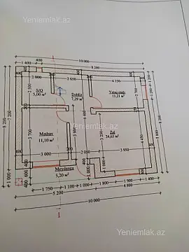 Satılır 5 otaqlı həyət evi 180 m²