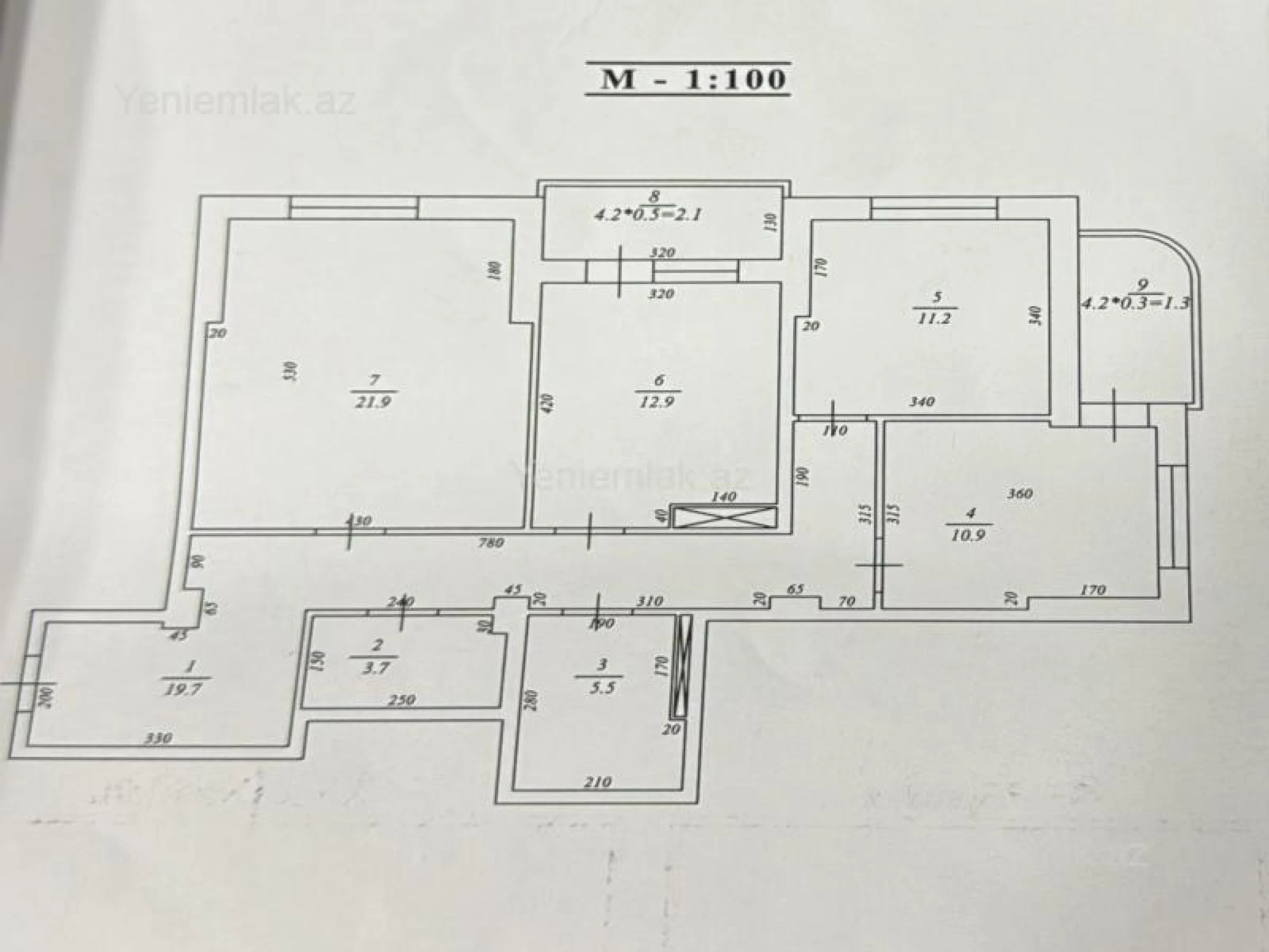 Satılır 3 otaqlı yeni tikili 115 m²