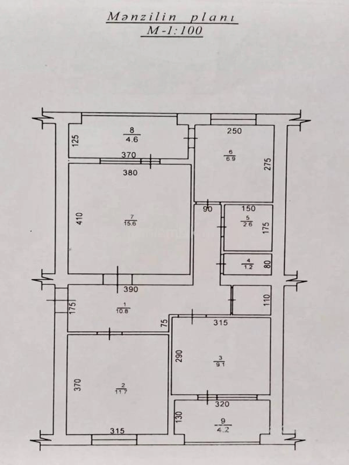 Satılır 3 otaqlı köhnə tikili 80 m²