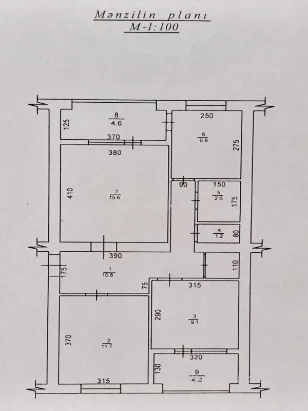 Satılır 3 otaqlı köhnə tikili 80 m²