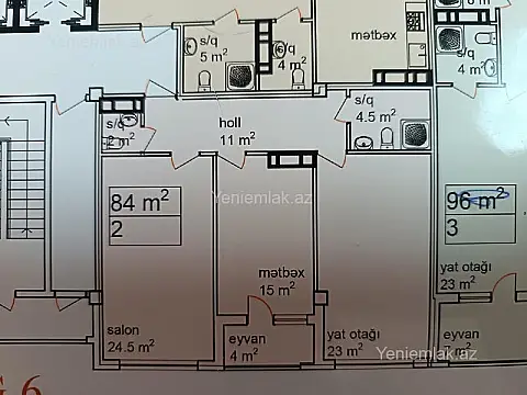 Satılır 3 otaqlı yeni tikili 85 m²