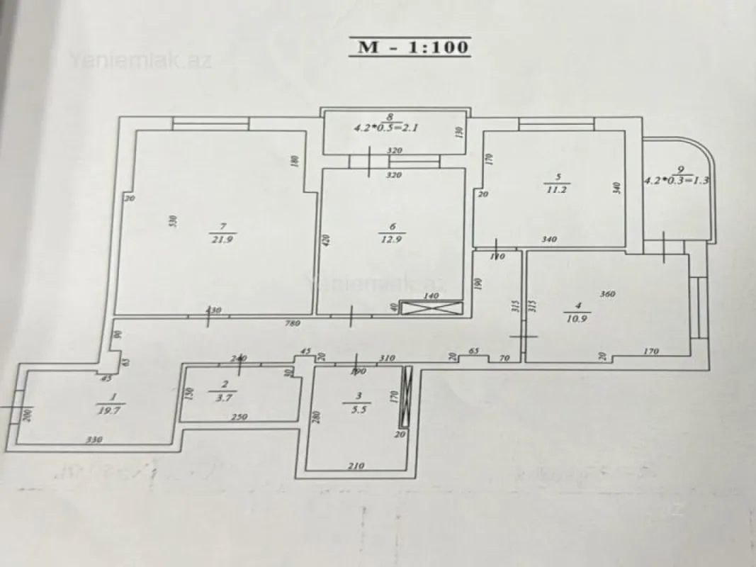 Satılır 3 otaqlı yeni tikili 115 m²