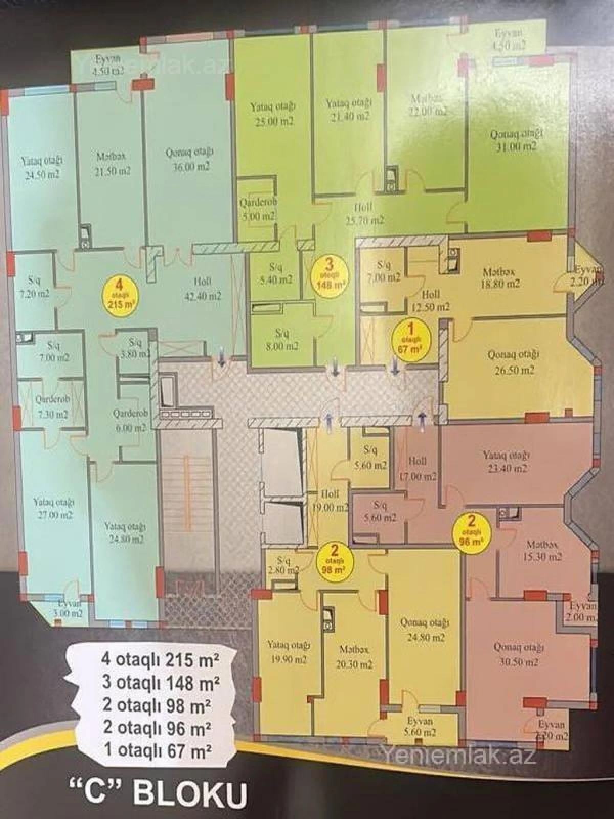 Satılır 4 otaqlı yeni tikili 150 m²