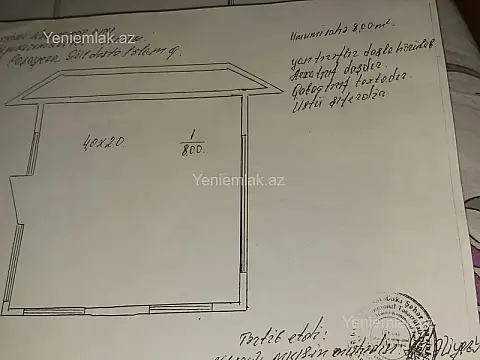 Satılır 1 otaqlı obyekt 8 m²