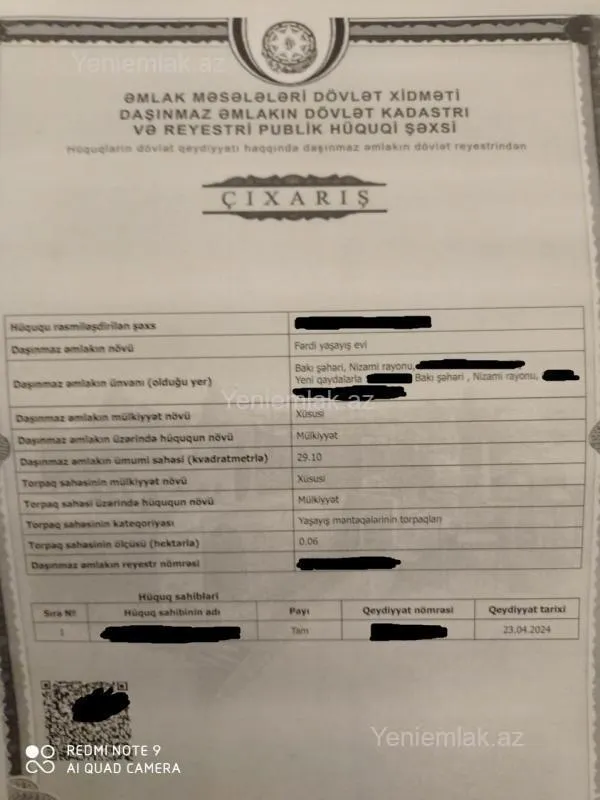 Satılır torpaq sahəsi