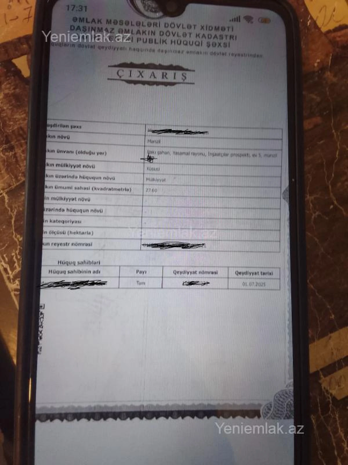 Satılır 1 otaqlı köhnə tikili 28 m²