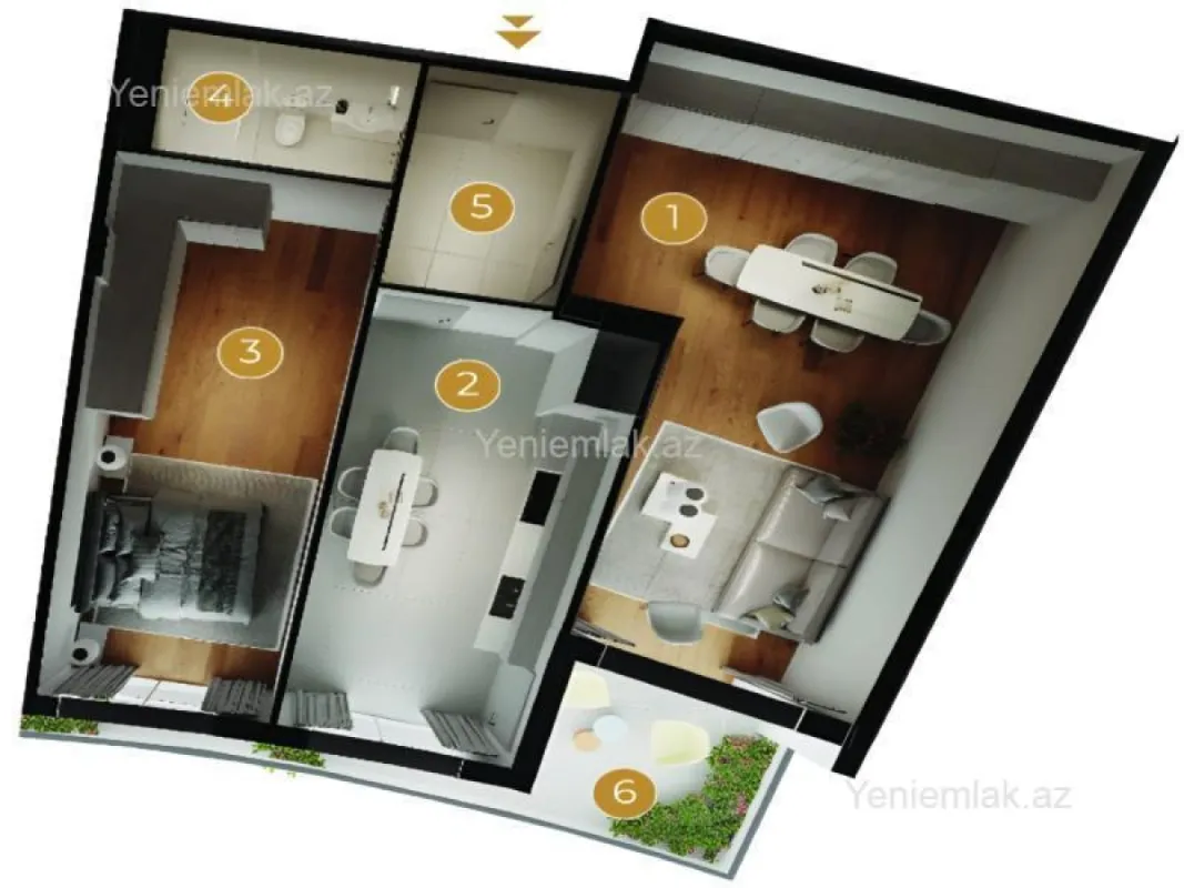 Satılır 2 otaqlı yeni tikili 114.6 m²