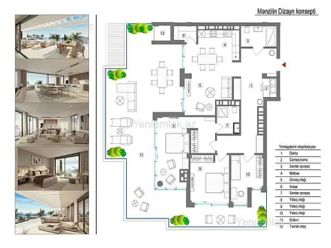 Satılır 4 otaqlı yeni tikili 208 m²