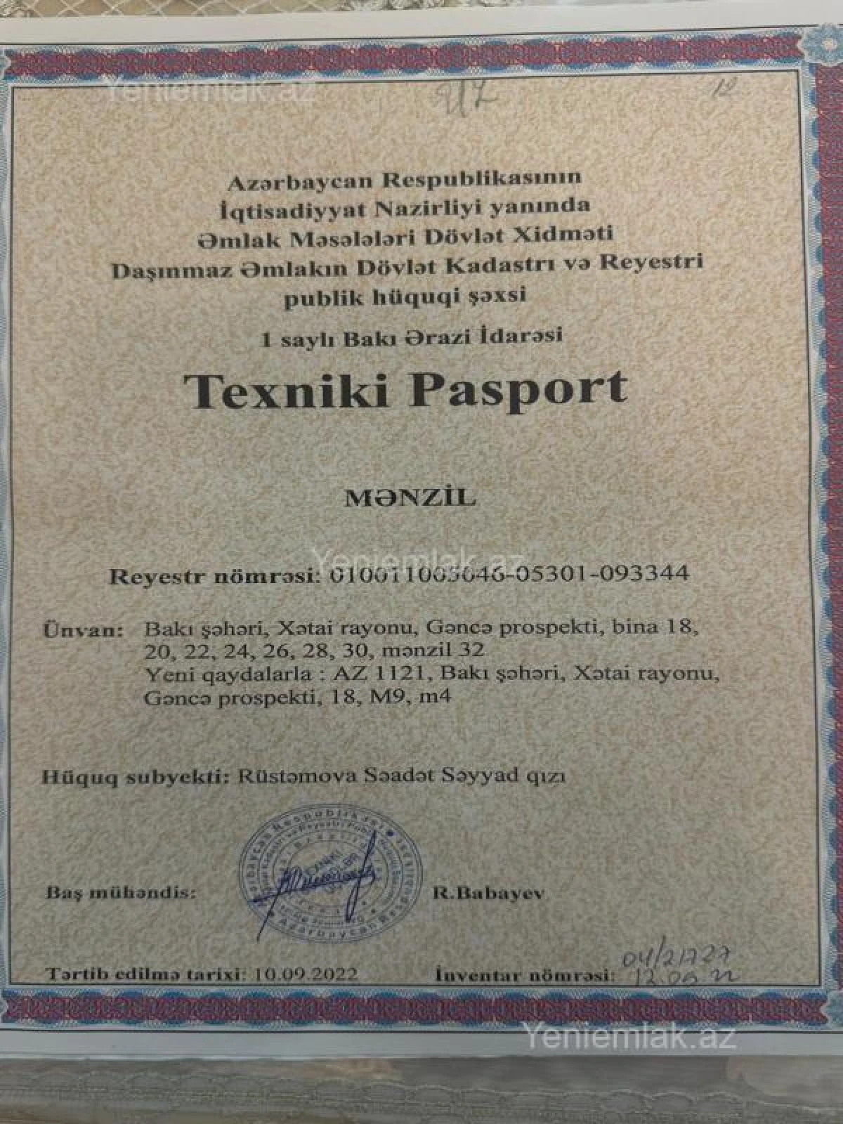 Satılır 3 otaqlı yeni tikili 114 m²