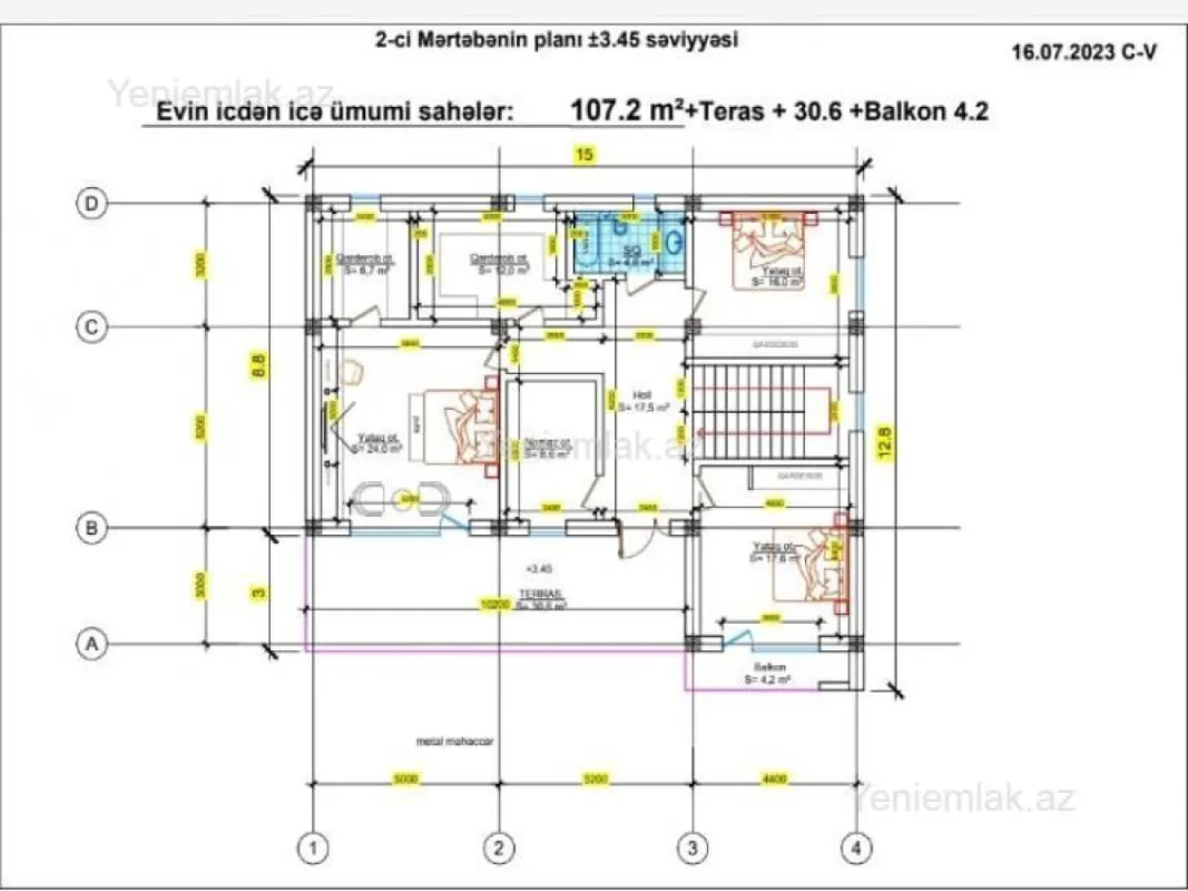 Satılır 6 otaqlı həyət evi 360 m²