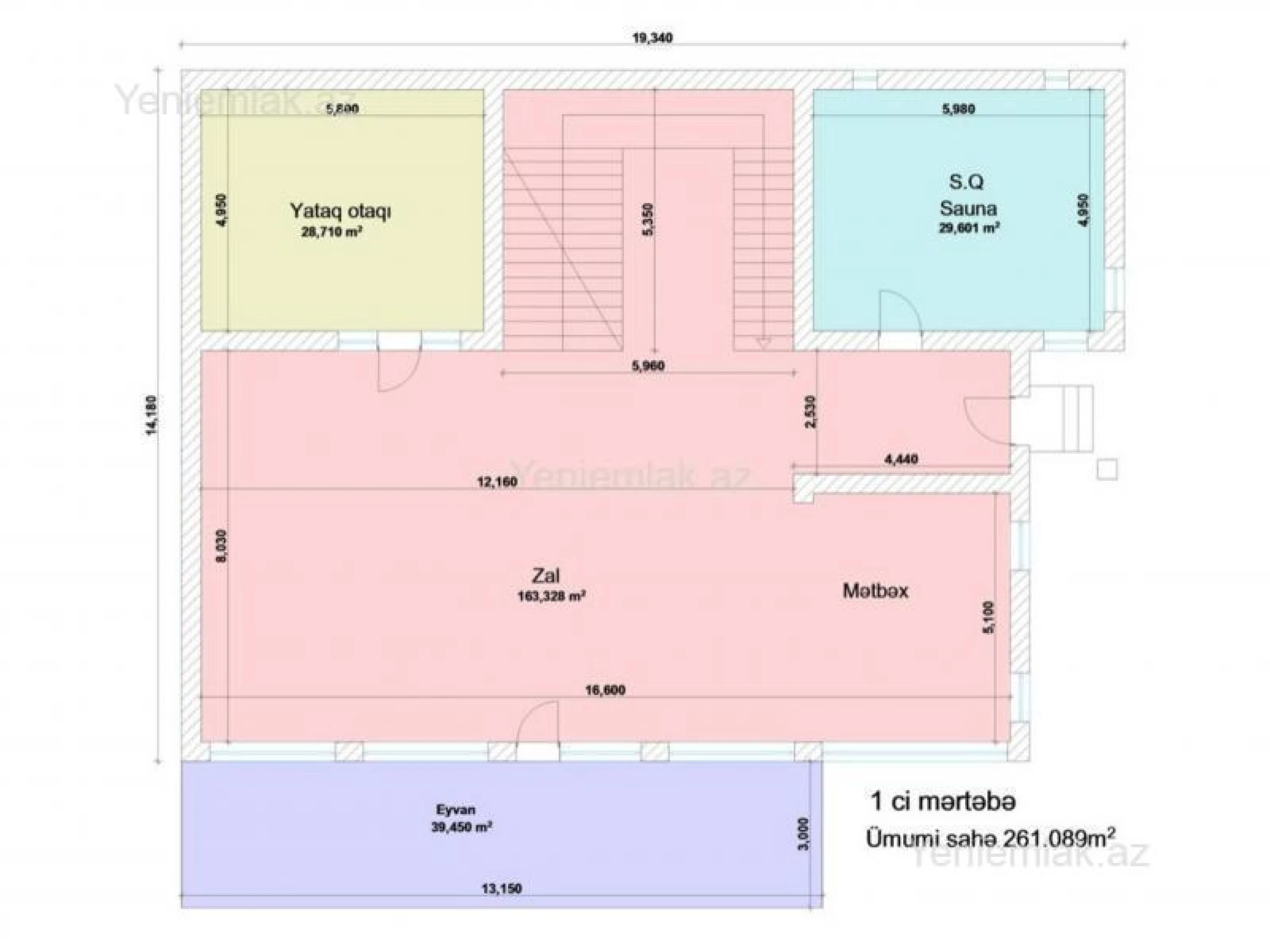 Satılır 9 otaqlı həyət evi 800 m²
