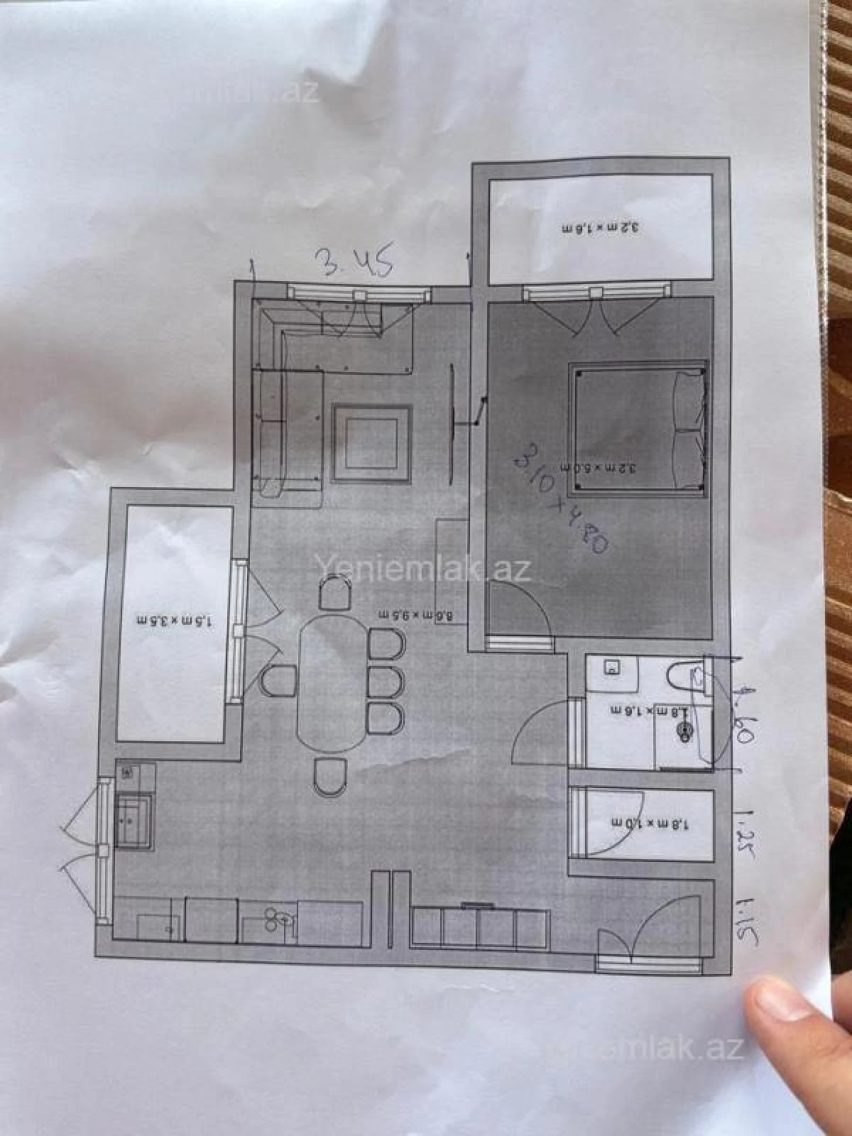 Satılır 2 otaqlı yeni tikili 85.7 m²