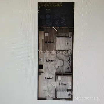 Satılır 1 otaqlı yeni tikili 51.8 m²