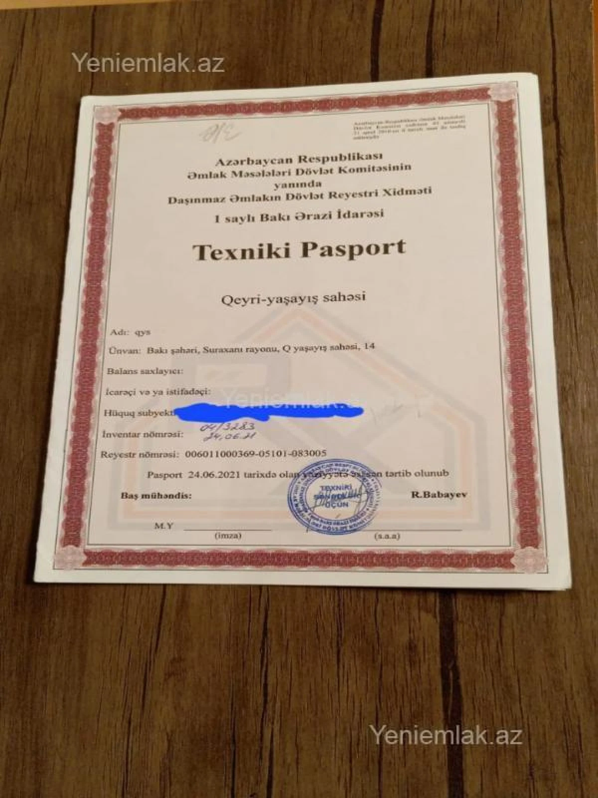 Satılır 4 otaqlı obyekt 100 m²