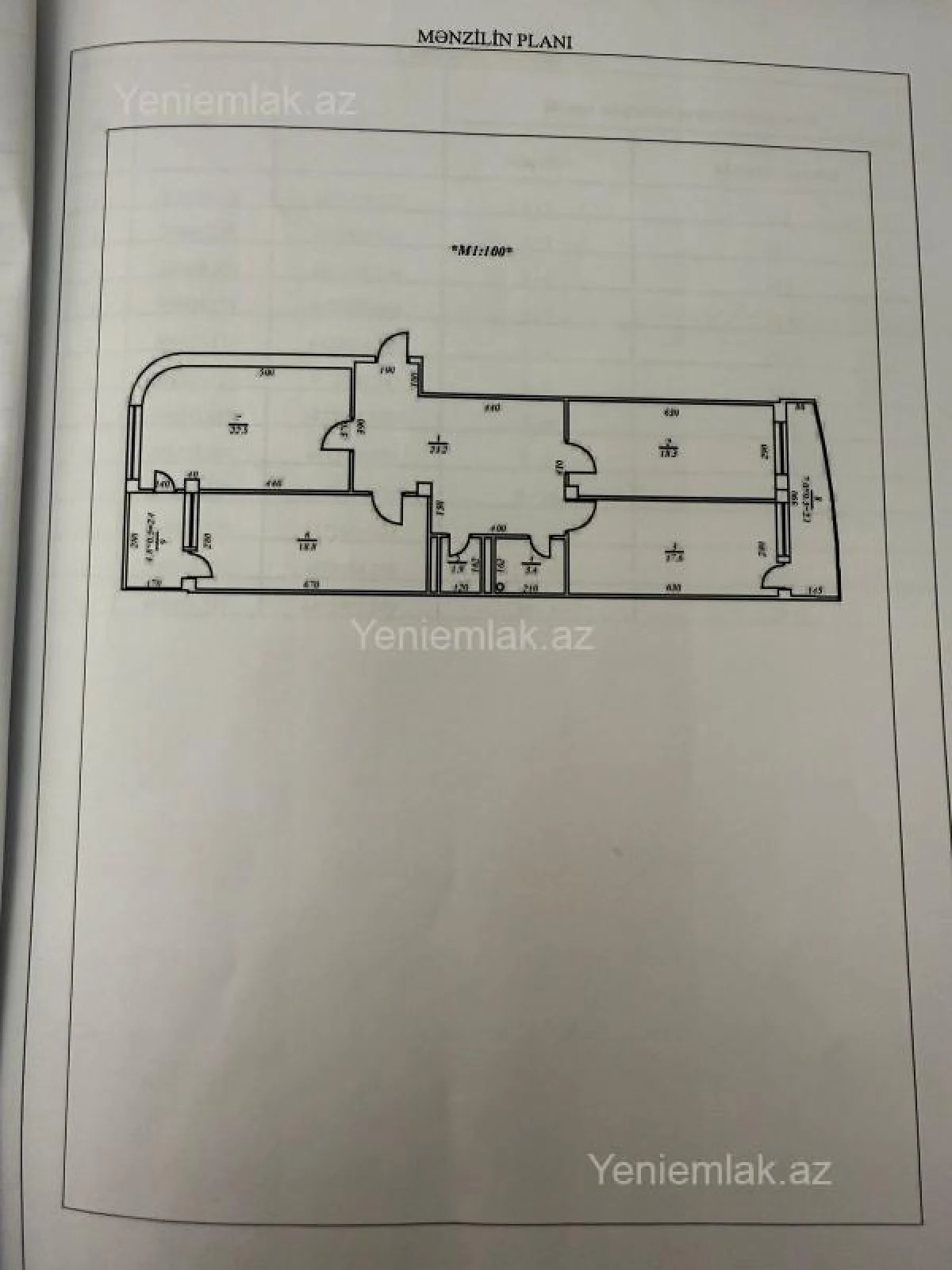 Satılır 3 otaqlı yeni tikili 117.8 m²
