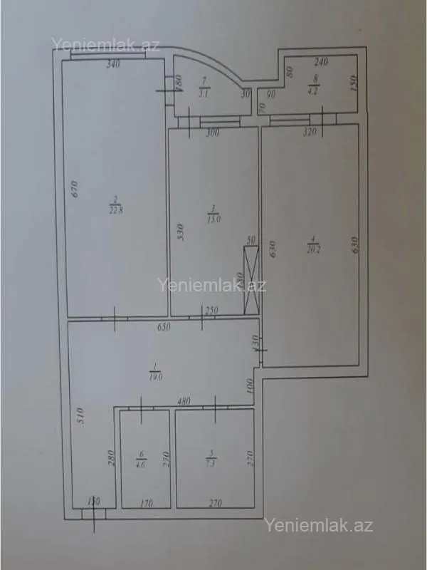 Satılır 3 otaqlı yeni tikili 102 m²