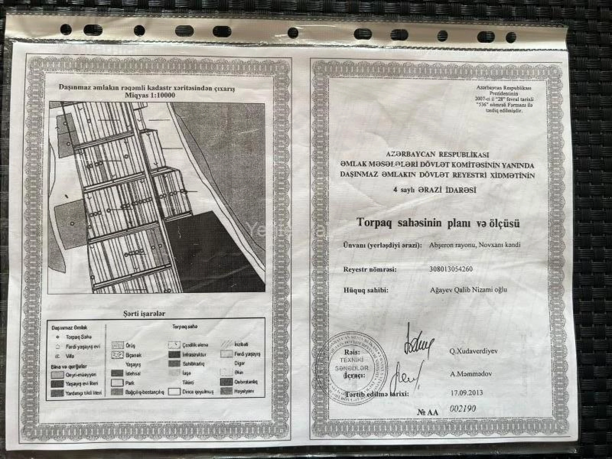 Satılır torpaq sahəsi