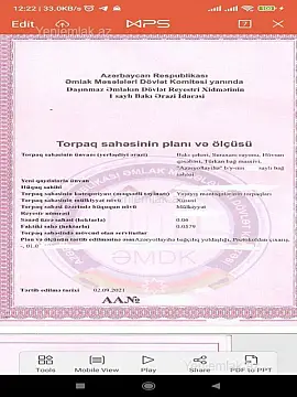 Satılır torpaq sahəsi — Bakı, Suraxanı