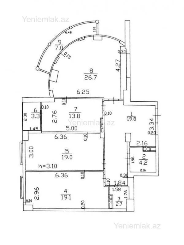 Satılır 3 otaqlı yeni tikili 120 m²