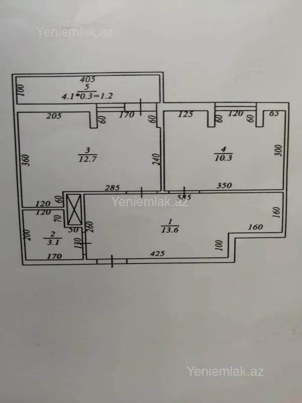 Satılır 2 otaqlı yeni tikili 55 m²