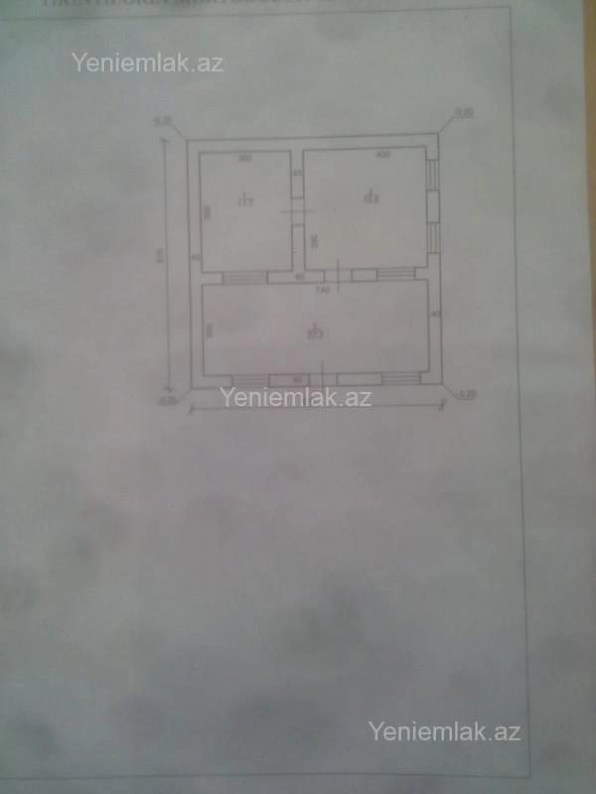 Satılır 2 otaqlı həyət evi 50 m²