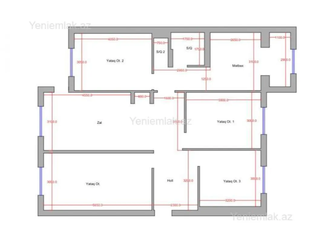 Satılır 5 otaqlı köhnə tikili 125 m²