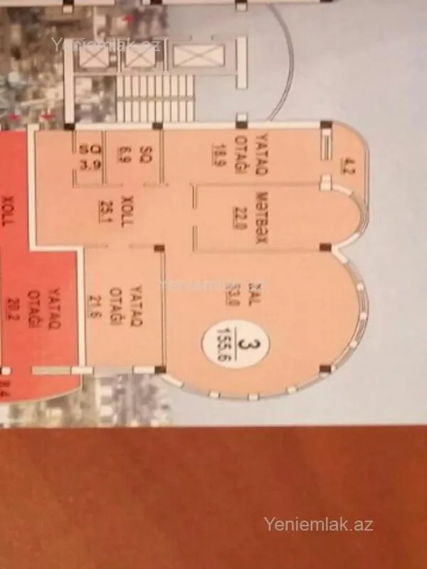 Satılır 3 otaqlı yeni tikili 156 m²