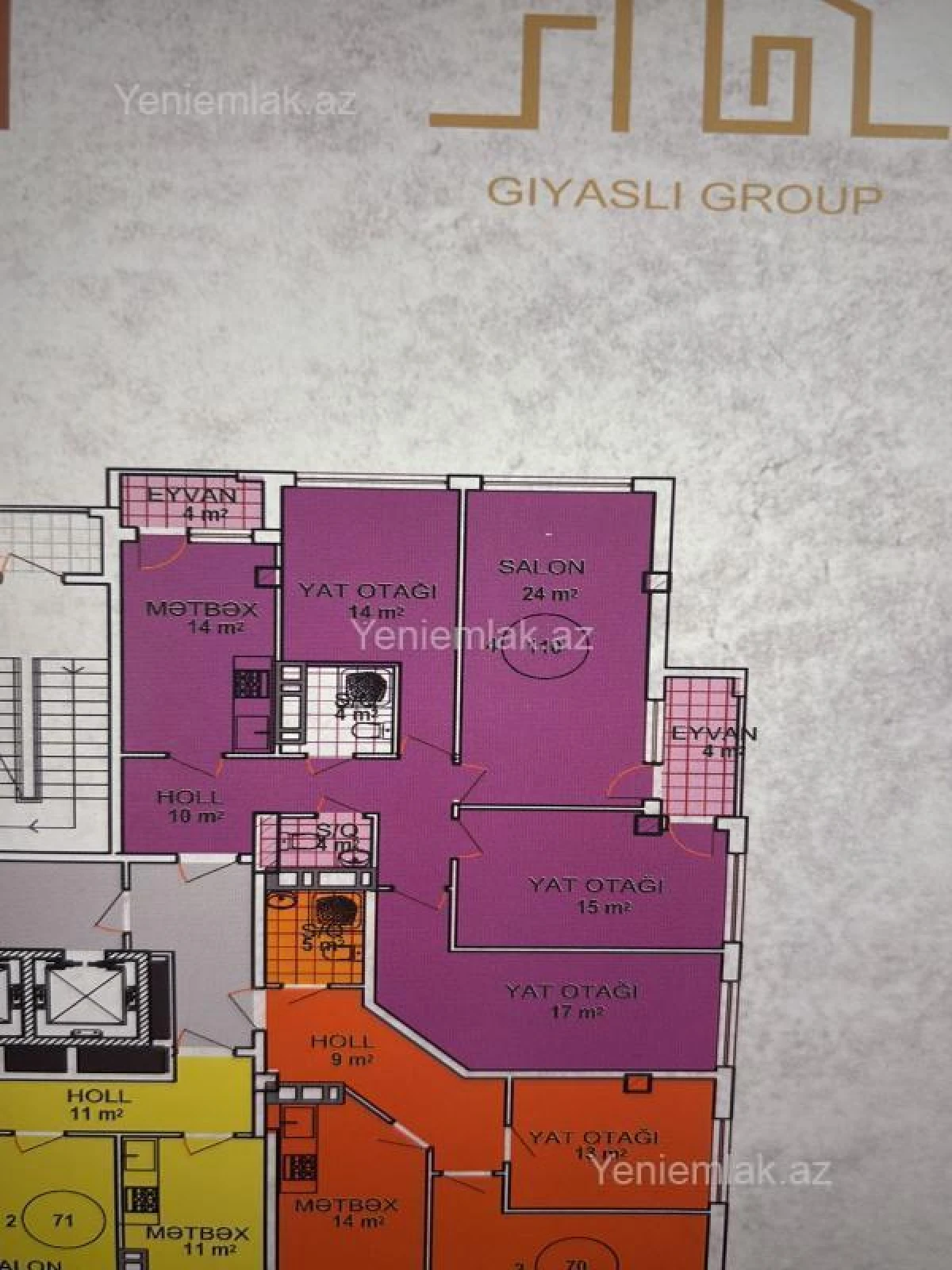 Satılır 4 otaqlı yeni tikili 110 m²