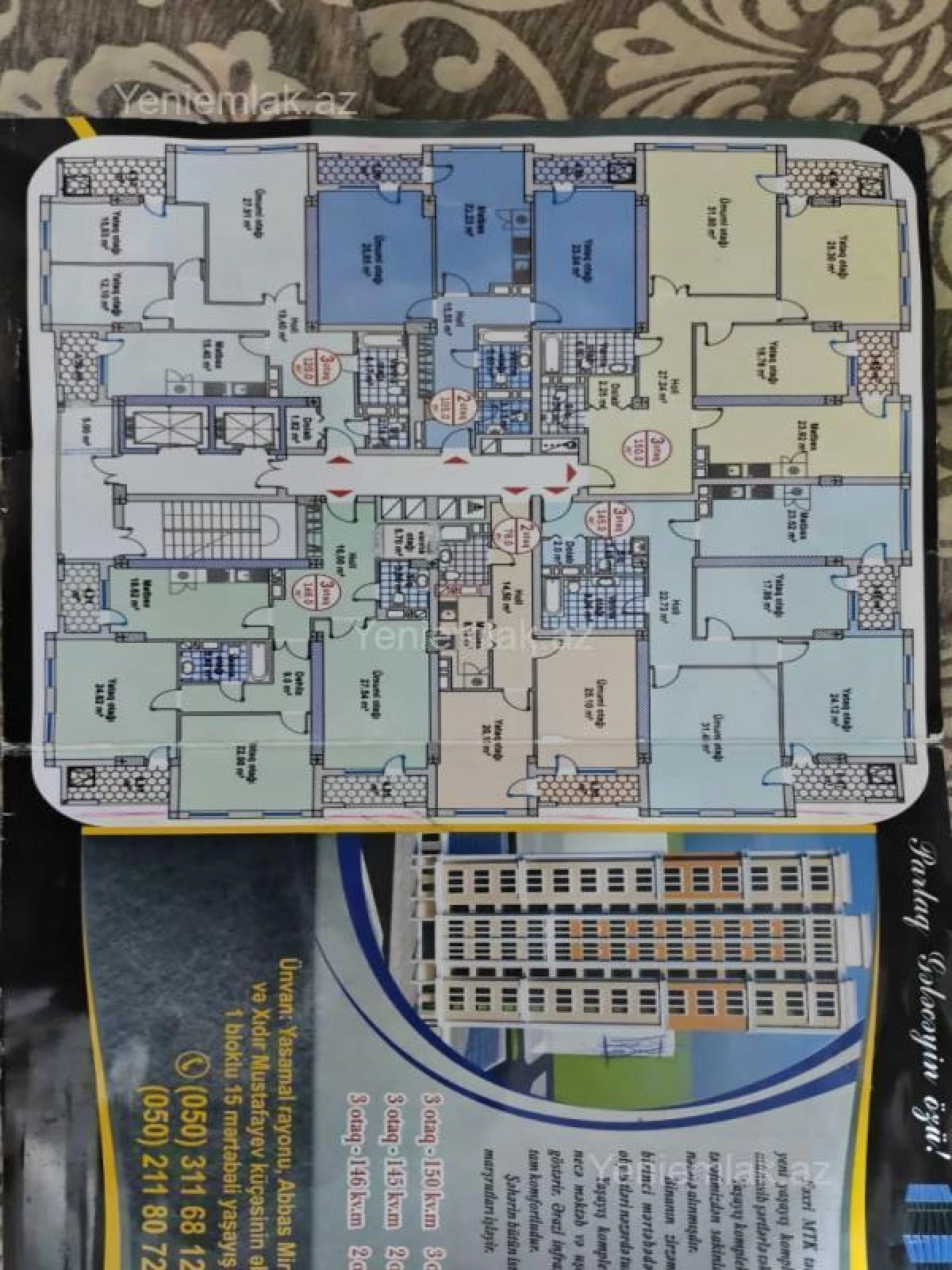 Satılır 3 otaqlı yeni tikili 146 m²