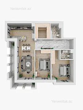 Satılır 3 otaqlı yeni tikili 111 m²