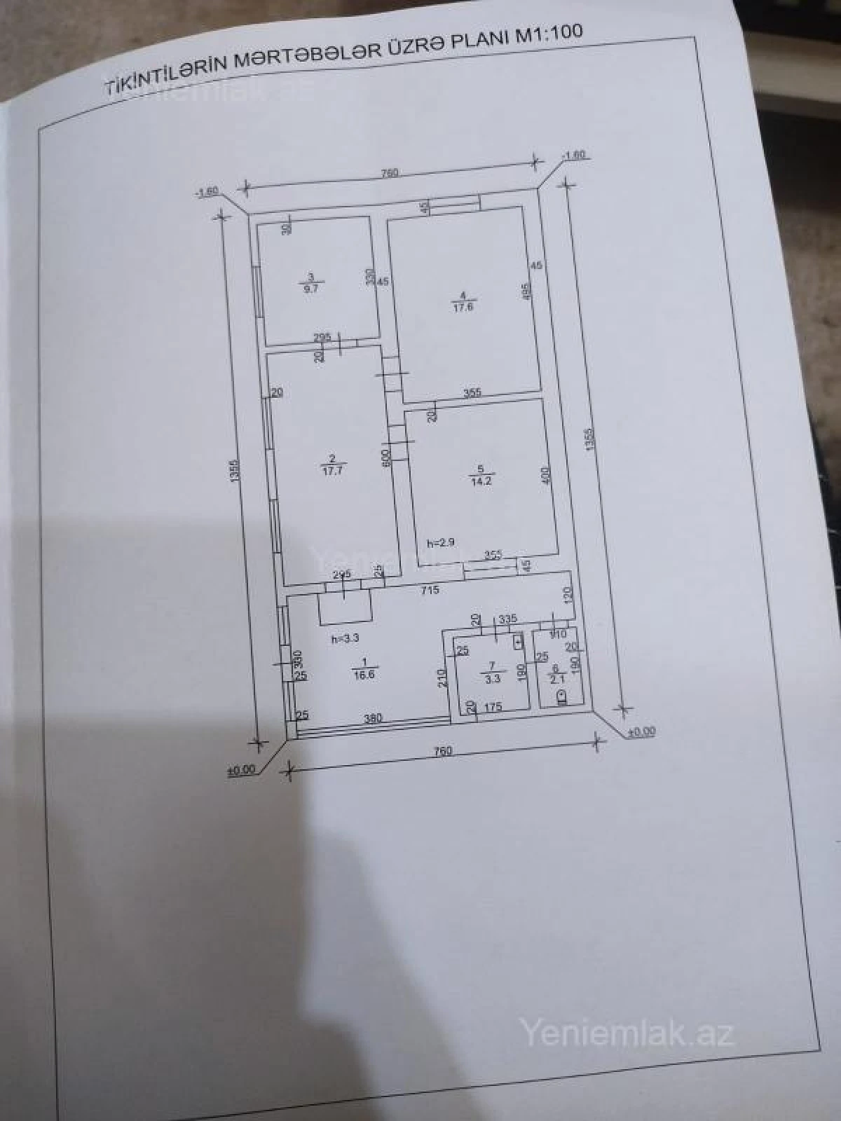 Satılır 4 otaqlı həyət evi 81.2 m²