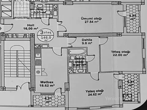 Satılır 3 otaqlı yeni tikili 146 m²