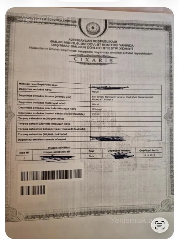 Satılır 8 otaqlı həyət evi 500 m²