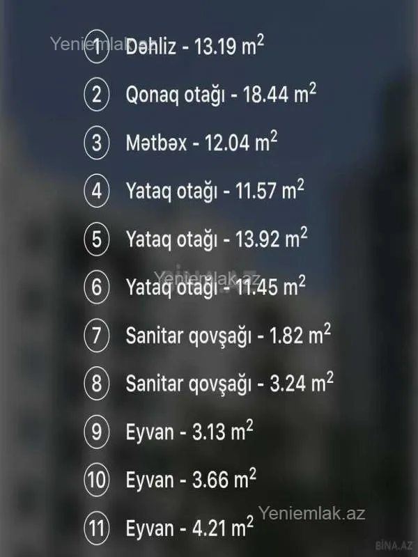 Satılır 4 otaqlı yeni tikili 120 m²