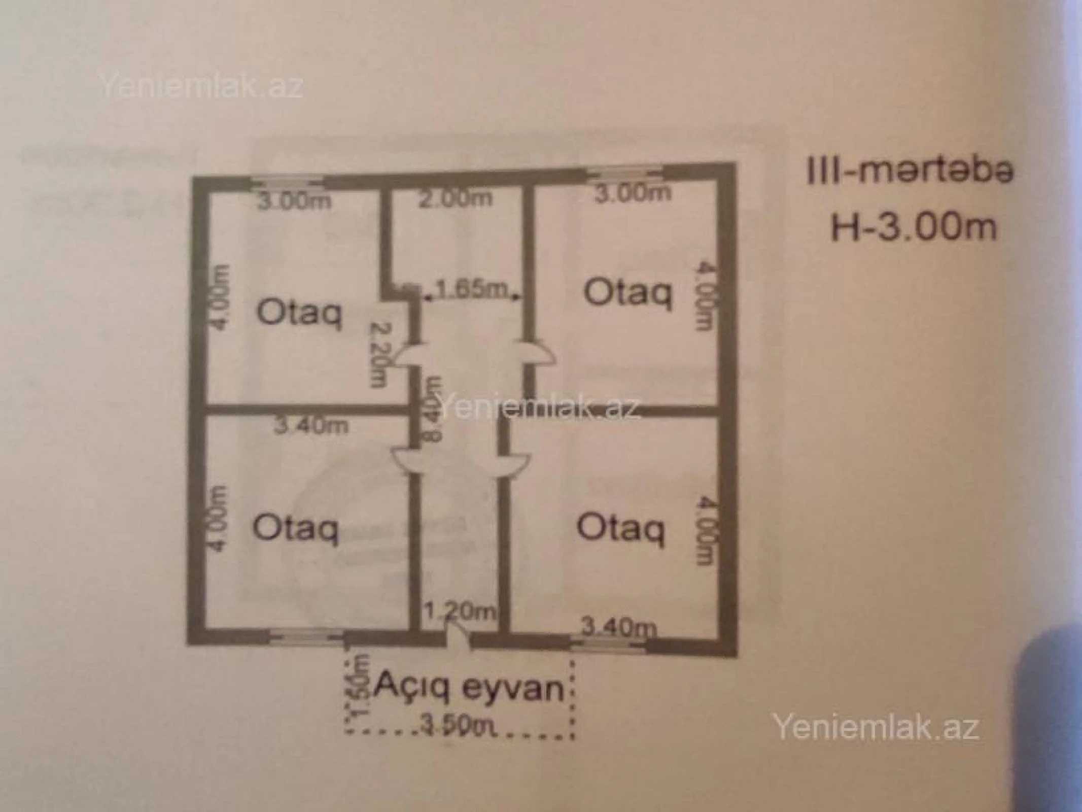 Satılır 6 otaqlı həyət evi 200 m²