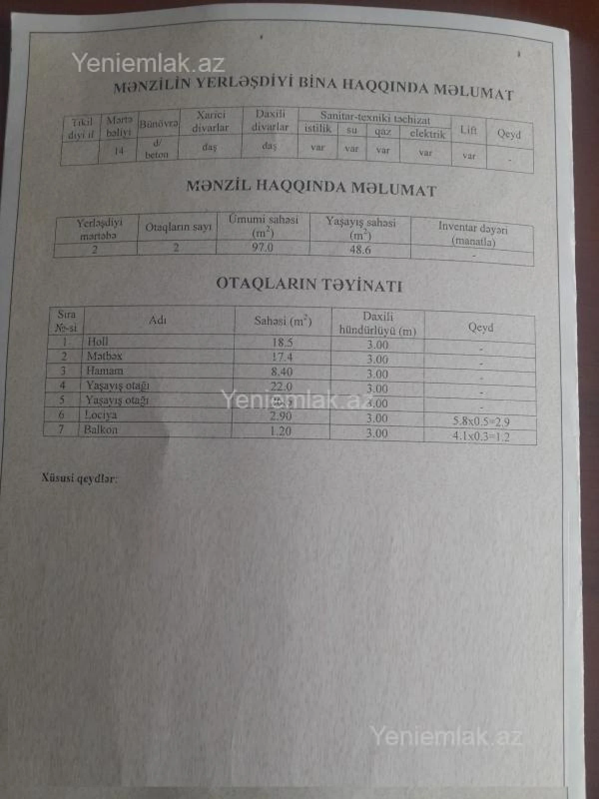Satılır 2 otaqlı yeni tikili 115 m²