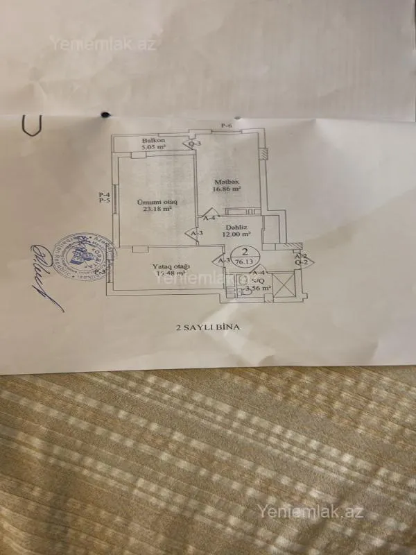 Satılır 2 otaqlı yeni tikili 76.13 m²