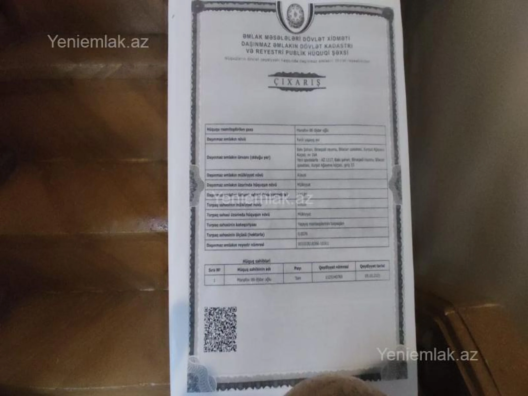 Satılır 4 otaqlı həyət evi 165 m²