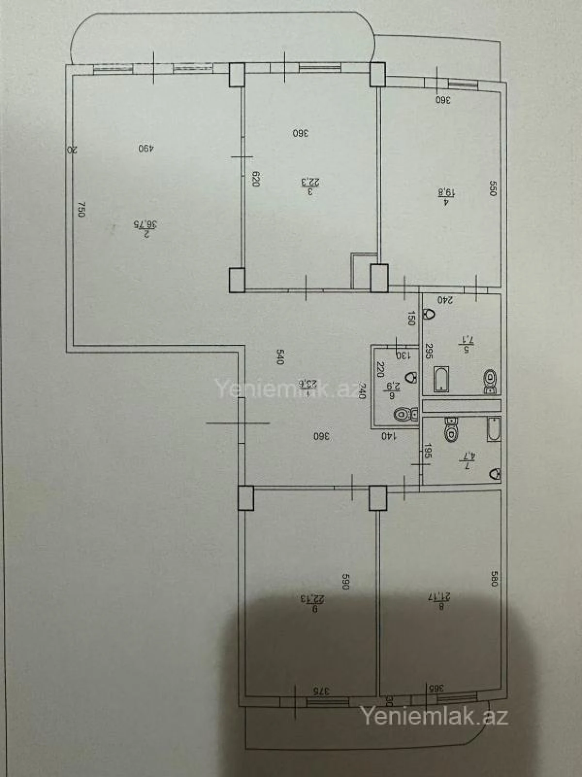 Satılır 4 otaqlı yeni tikili 180 m²