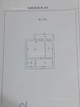 Satılır 2 otaqlı köhnə tikili 36 m²