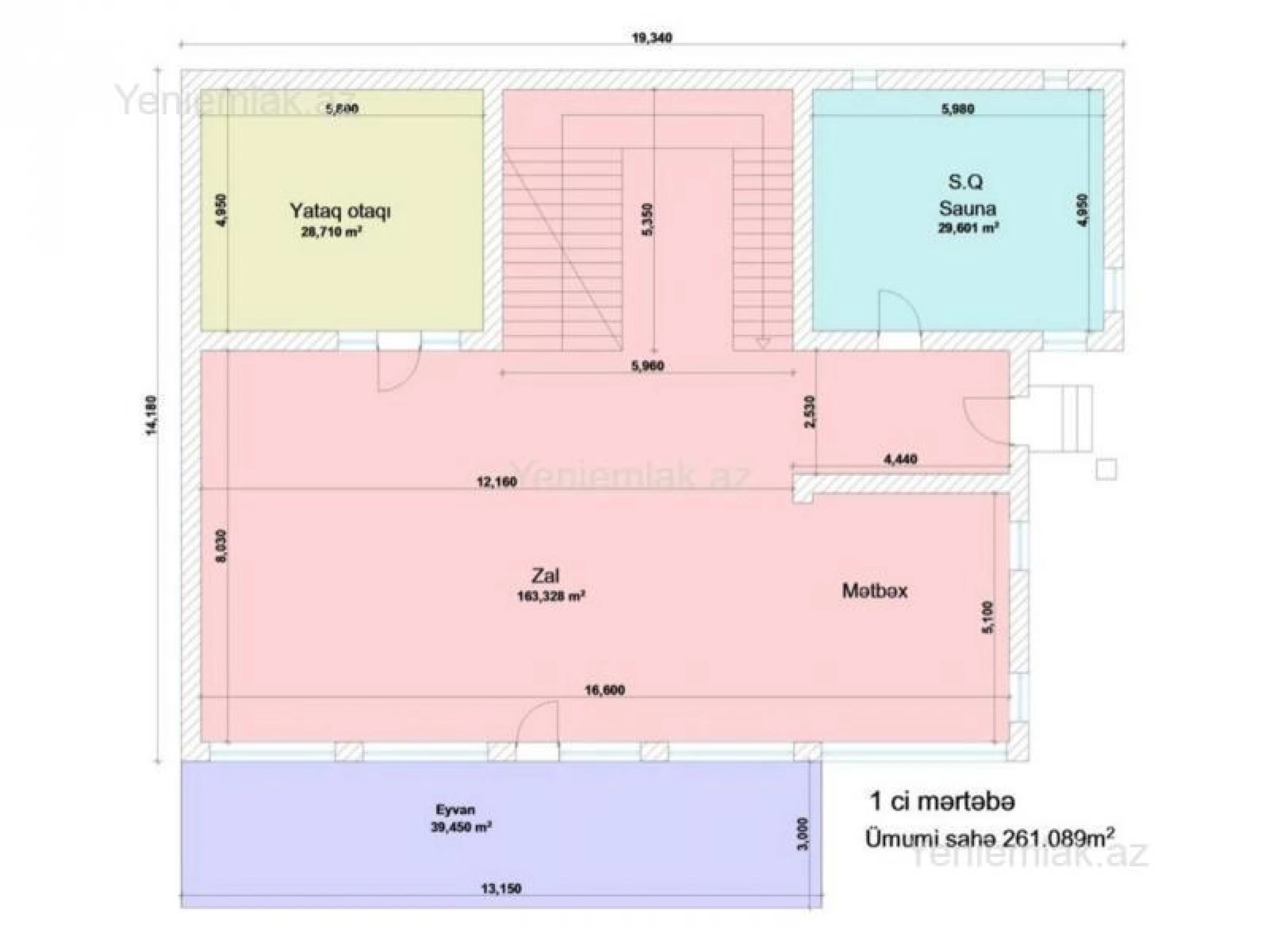 Satılır 9 otaqlı obyekt 800 m²