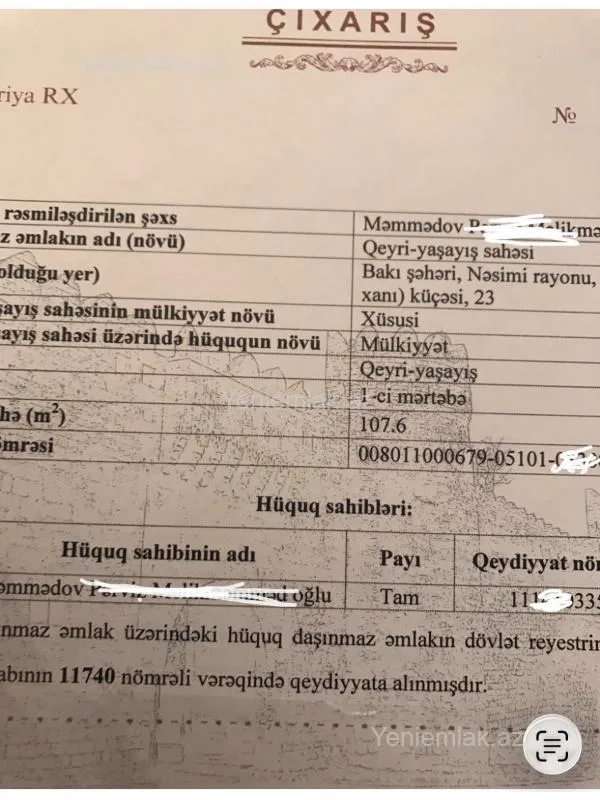 Satılır 8 otaqlı obyekt 400 m²