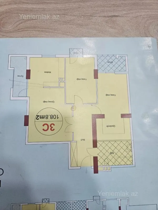 Satılır 3 otaqlı yeni tikili 109 m²