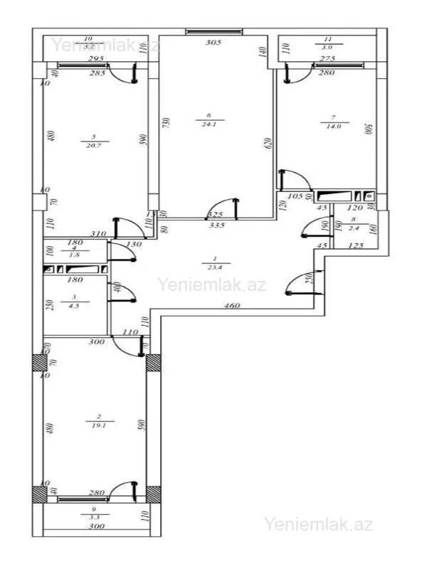 Satılır 3 otaqlı yeni tikili 126 m²
