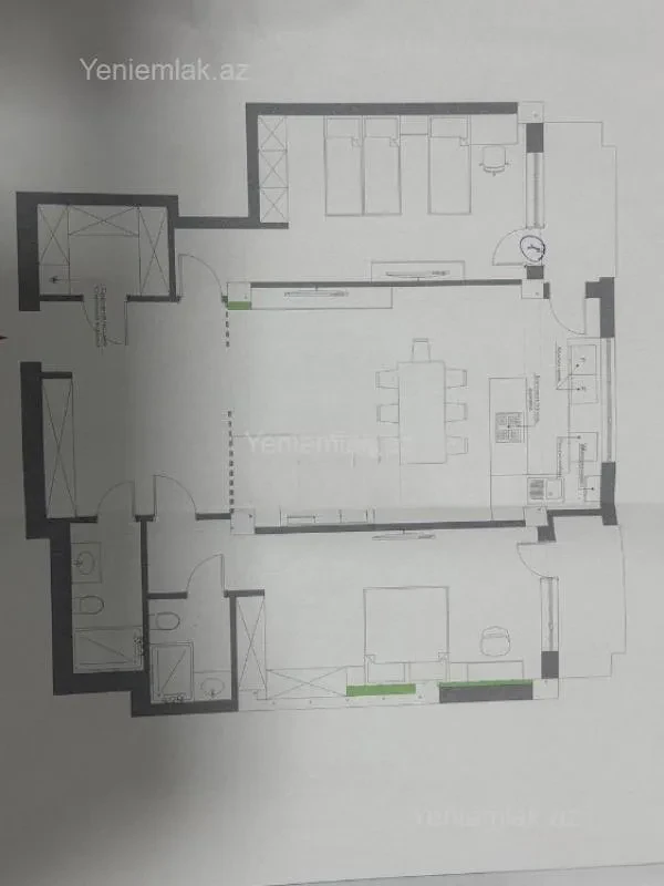 Satılır 3 otaqlı yeni tikili 128 m²