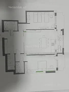 Satılır 3 otaqlı yeni tikili 128 m²