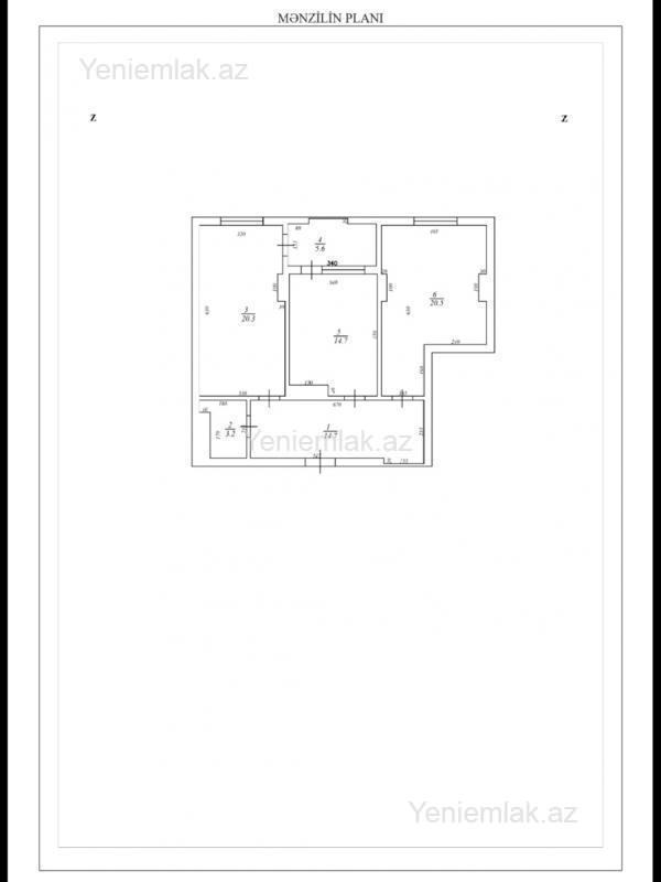 Satılır 2 otaqlı yeni tikili 90 m² — Bakı, Nəsimi 2 otaq 90.00 m²