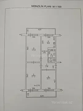 Satılır 3 otaqlı köhnə tikili 78 m² — Sumqayıt 3 otaq 78.00 m²